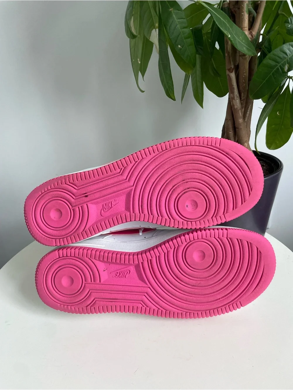 Women Size 6.5 Nike Air Force 1 Low Laser Fuchsia Pink Shoes 5Y